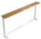 Konsolentisch hinter dem Sofa - Schlanke Holzplatte & Metallrahmen, schmaler Wandtisch für Wohnzimmer, Eingang, Flur, einfache Montage, perfekter Beistelltisch