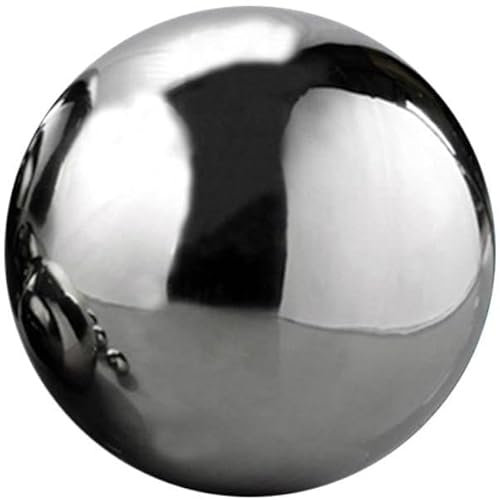TianqqYongyong Edelstahl-Kugel, hochglanzpoliert, hohl, reflektierende Gartenkugel, für Haus, Garten, Ornament (20 cm)