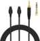 Toxaoii Cavo HD600, cavo audio, compatibile con Sennheiser HD660s, HD6xx, HD650, HD58X, HD580, HD565, HD545, HD535, cuffie 2 m (nylon intrecciato)