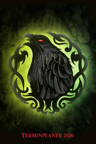 Terminplaner 2026: Raben Nebel Design Jahresplaner und Kalender von Januar bis Dezember 2026 - Organizer und Zeitplaner für 1 Jahr