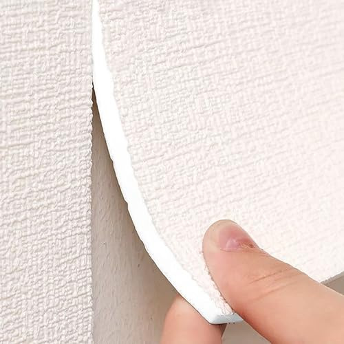 Generico Carta da parati isolante per pareti interne adesiva, impermeabile, resistente all'umidità e isolante termico per la protezione e la decorazione delle pareti, bianco, 50cmx2000cmx3mm