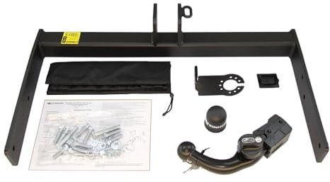 STEINHOF Anhängerkupplung für VW Transporter T6 VI ab 2015 | abnehmbar horizontal, mit universalem E-Satz 13-polig