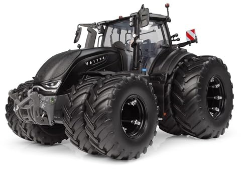 Universal Hobbies Valtra S416 Unlimited mit Zwillingsbereifung, Matt Schwarz, 6819