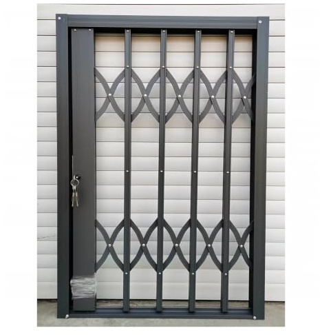 Wzmazingly Grate Retrattili Per Finestre Con Chiusura Di Sicurezza | Lega Di Alluminio, Design Pieghevole Silenzioso, Barre Antifurto Alte Per Finestra/porta(60x95cm/24x37in)