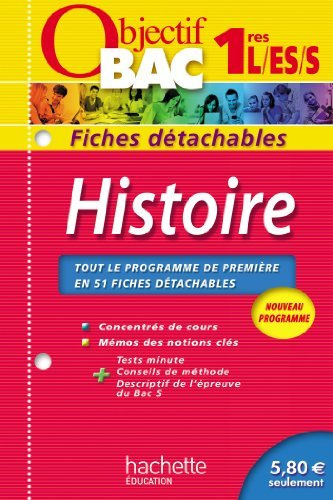 Objectif Bac - Fiches détachables - Histoire 1ères by Stéphane Genet (2013-07-17)