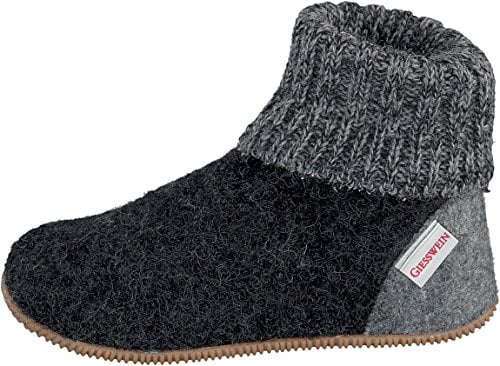 GIESSWEIN Hüttenschuh Wildpoldsried Kids - Hohe Unisex Hausschuhe für Kinder, Warme Filz-Pantoffeln für Mädchen & Jungen, Feste Gummi Sohle
