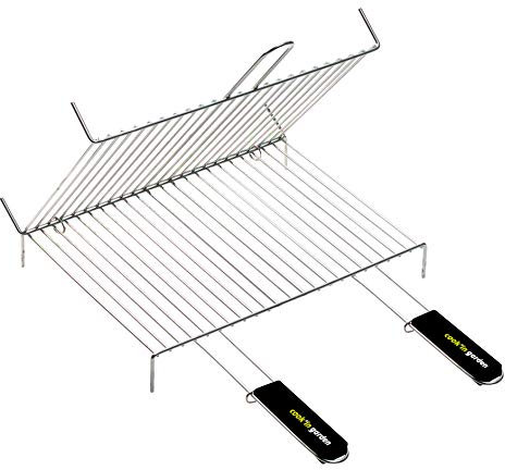 Cook'in garden Gr016 - Rejilla de pie Doble, 1 asa y 60 x 40 cm