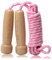 Springseil Erwachsener, Verstellbares Baumwoll Seilspringen mit Natürlichem Holzgriff Speed Jump Rope für Fettverbrennung & springen Übung & Fitness - 300CM / 9.8FT