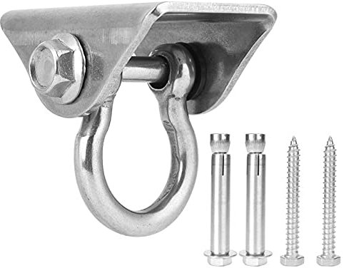 Fyearfly Columpio Gancho de Acero Inoxidable, Columpio de Placa Fija, Gancho Techo, Columpio Colgadores para Porche Área de Juego Gimnasio Cuerda Saco de Arena Hamaca Silla de Yoga