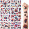 Tattoo Kinder, 8 Blätter Spider Man Temporäre Tattoo Aufkleber Set für Mädchen Jungen Kindertattoos Wasserdicht für Geburtstagsgeschenke Kindergeburtstag Mitgebsel Festival Party Deko