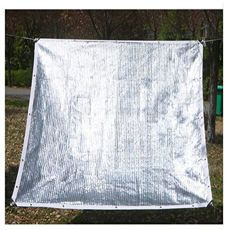 Tende Da Sole Per Esterno Antistrappo Lamina Di Alluminio Telo Tenda Da Sole Riflettente, 2x5m/4x8m Paraspigoli Rinforzati 75% Protezione Antis - UV Traspirante Vele Ombreggianti ( Size : 1x2m )