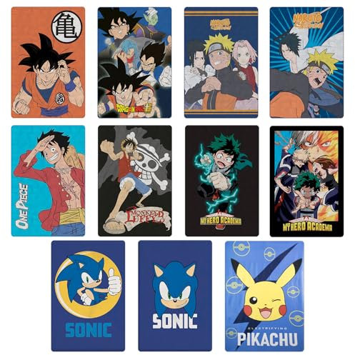 Characters Cartoons Dragon Ball My Hero Academia Naruto One Piece Sonic - Mädchen Jungen - Fleecedecke 100 x 140 cm - Full Print [11406 Sonic Multicolor]
