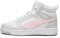 PUMA Rebound V6 Mid Jr, Scarpe da ginnastica Unisex - Bambini e ragazzi, Puma White Frosty Pink Sedate Gray, 37 EU