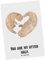 Mr. & Mrs. Panda Personalisierte Postkarte Otter Herz - Personalisierte Geschenke, Einladung mit Wunschtext, verliebt, Seeotter, Geschenkkarte mit