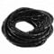 KafTon Spiral Wrap Cable Binding Tidy Leads on TV PC Home Cinema CCTV Wires Hide Electrical Wire Organizer Sleeve Black Natural (15mm - Bundles 12-70mm, Black - 5M)