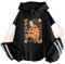 xhomeshop Anime Chainsaw Man Hoodies Pochita Long Sleeves Pullover Pochita Color Raglan Sweatshirts Chainsaw Man Fans Clothing