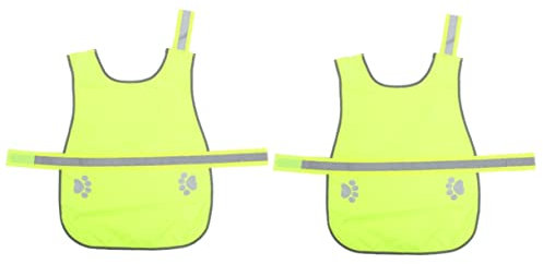 POPETPOP 2stücke Hundeweste Für Und Sichtbarkeit Reflektierende Verstellbare Hundejacke Aus Atmungsaktivem Für Outdoor-aktivitäten Und Fotoshootings