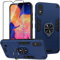 Btstring Case for Samsung Galaxy A10 and Screen Protector Tempered Glass, Shockproof Phone Case, Heavy Duty Personalised Case with Stand, Case Cover Support Magnetic Car Holder, Blue