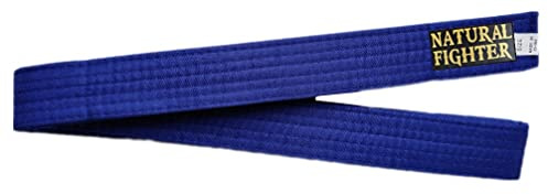 MMASPORT The Fight Evolution Karategürtel Judo Aikido Taekwondo für Kampfsport, Baumwolle, Basic (Blau, 240.00)