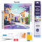 Figured'Art Mini Diamond Painting Erwachsene 25x25cm Ganze Leinwand gerollt Frühling in der Provence 5D Bilder Runde Steine - DIY Set Basteln
