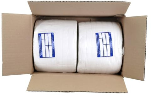 2x300 Stk. Dry Wipes, trockene Reinigungstücher auf Rolle, 2 Rollen mit je 300 Stk., 28x10cm Blattgröße, fusselfrei, für Spendereimer geeignet, gute Abgabe von Reinigungsmittel
