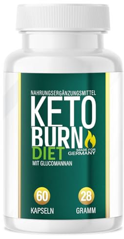 NEU: Keto Burn Diet - Das Original – Stoffwechsel extrem - schnell & endlich, Kapseln mit hochwertige natürliche Inhaltsstoffe für Frauen + Männer – 60 Stück