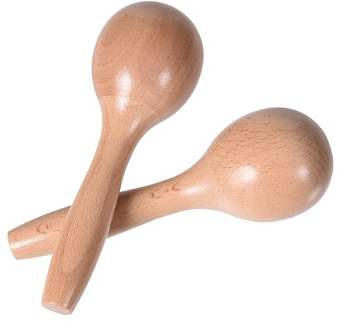 Maracas for Kids Babies, Wooden Maracas Shaker Musical Instrument