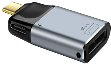 SinLoon USB C to DisplayPort 1.4 Adapter 8K@60Hz Male Type C to Female DisplayPort Adapter with 100W PD Powering for MacBook Pro 2018 Steam Deck 2019,IPAD Pro/iMac 2020/2018
