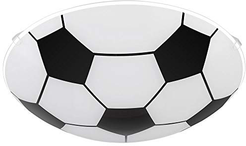 Smart Home Kinder Decken Lampe DIMMBAR Fußball Glas Leuchte Alexa Google im Set inkl. RGB LED Leuchtmittel