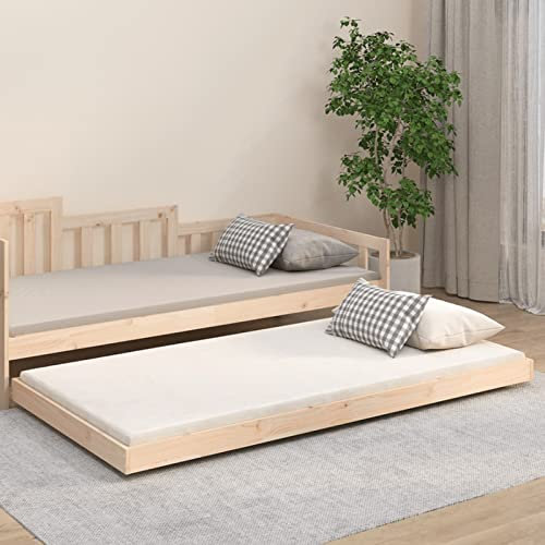 ZEYUAN Massivholzbett 80x200 cm Kiefer, Familienbett, Bed Frame, Bettstell, Bettrahmen, Jugendbett, Schlafzimmer Bett, Bettgestell - 823499