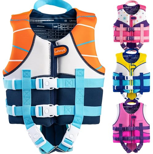 Limmys Gilet Natation Néoprène Enfant – Mousse Intégrée