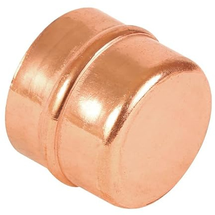 Bag of 2-28mm Solder Ring Stopend (Known as 28mm Copper Fittings/Solder Ring Also Available in 8mm, 10mm, 15mm, 22mm, 28mm, 35mm, 42mm and 54mm)
