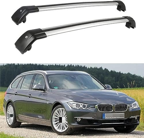 2 Stück Aluminium Relingträger Dachträger Dachgepäckträger für BMW 3er F31 Kombi 2011-2019, Gepäcktransport Reisen Camping Crossbar Roof Racks