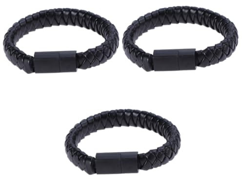 FONDOTIN 3pcs Charging Cable Bracelet Data Charge Cord Braided Wristband Style Portable USB-c Cable for Devices