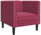 vidaXL Chesterfield Sessel, Loungesessel mit Knopfheftung, Polstersessel Relaxsessel für Wohnzimmer, Clubsessel Cocktailsessel Sofa, Weinrot Samt