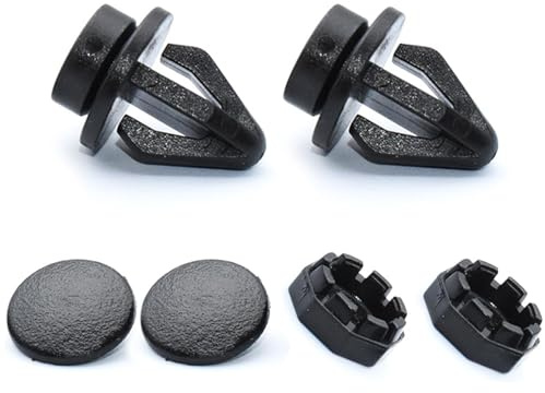 Hutablage-Clips, 799161KA2A, Hutablage-Clips, passend für Nissan Juke 2010 bis 2014, Gepäckbefestigungsklammern, schwarz, 2 Stück