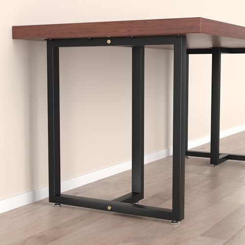Anvuda 2 Stück 60X72 cm Tischbeine Metall Möbelfüße,Stahl Pulverbeschichtet,Industrial Tischgestell Tischkufen Mit Vorgebohrten Löchern,Tischbeine Outdoor für DIY Sitzbank, Esstische