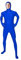 SRZYMJ Erwachsene Open Face Zentai Cosplay Jumpsuit Ganzkörperanzug Unisex Tight Ganzkörperanzug Kostüm Bodysuit Kostüm für Party Halloween Weihnachten Blau 80