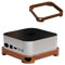 NAUXIU Supporto da tavolo in legno per Mac Mini e Mac Studio, ventilazione su entrambi i lati, dissipazione del calore, antipolvere, accessori per laptop Mac Mini M4