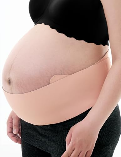 Momcozy Schwangerschafts-Bauchband – Ergonomische Rückenstütze & atmungsaktives Material – Verstellbarer Umstandsgürtel zur Linderung von Bauch-, Becken- und Rückenschmerzen