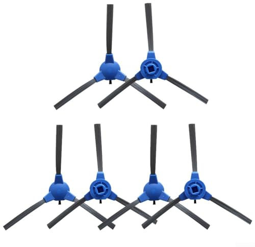 6 piezas de repuesto para barrer bordes óptimos con cepillos laterales compatibles con aspiradora Solac Lucid i10