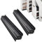 WUDLEP Undermount Drawer Runners Slides, Stair Cabinet Guides, Full Extension Bottom Mounted Hidden Under Ball Bearing Metal Rails Track Guide Glide, 120kg Load Capacity, 800-1850 mm, 2 Pack