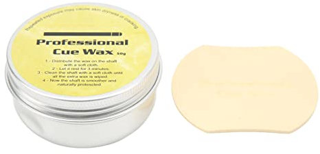 Grcfumo 1 Pc Cue Wax, Cue Care Wooden Shaft Maintenance Accessories, Pool Cue Wax Silky Shaft Wax Shaft Maintenance Wax Special for Wooden Pool Cue Shafts