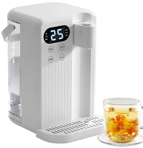Dispensador de agua caliente instantáneo eléctrico, hervidor de agua de bajo consumo de 2000 W, tanque de agua de 3 litros, temperatura de 12 engranajes y control de volumen de 8 engranajes