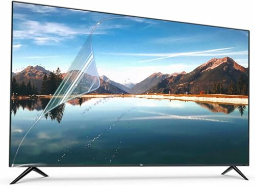 HOTAPEPU 48-58 Inches TV Screen Protector, Filter Blocking UV & Blue Light From Filter Film, Tv Screen Protector No Bubble Anti-Scratch Injury Matte Film~/