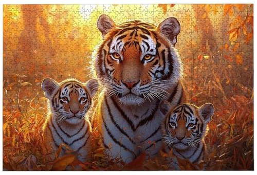 Puzzle 5000 Teile für Erwachsene und Kinder, 156.5 x 105.5 cm Tiger Puzzle 5000 Teile Erwachsene, Klassische Holzpuzzle Tiere für Deko Wohnzimmer, Geschenke für Frauen, Geschenke für Männer, -8940