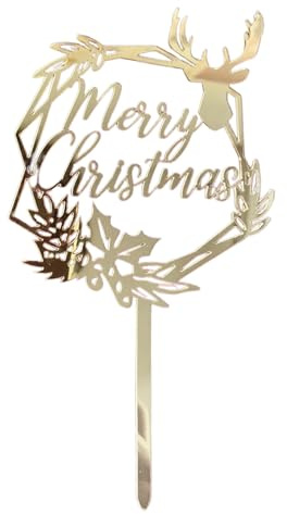 Weihnachten Acryl Cake Topper - Festliche Verzierung Acryl Dekoration