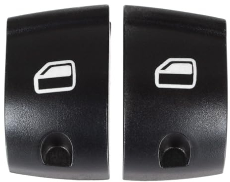 M MODECAR 2x Fensterheber Tastenkappen Vorne Links, Schalter Abdeckung für Audi A4 B6 B7, A3 8P, A6 C6, Q7 (2000-2014)