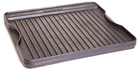 Camp Chef Wendbare Grillplatte aus bereits eingebranntem Gusseisen, Kochfläche 35,6 cm x 40,6 cm