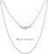 Silvadore 2mm Silver BALL Dog Tag Chain Necklace for Men Women - Stainless Steel Links - Army Military Pendant Jewellery - 61cm / 24 inch